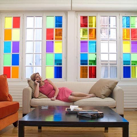 Les films décoratifs discrétion couleur